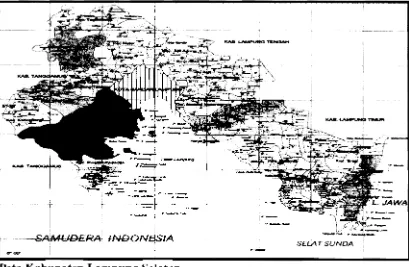 Gambar 1. Peta Kabupaten Lampung Selatan 