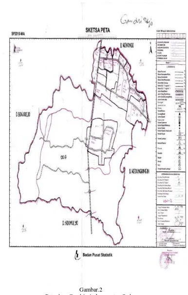 Gambar.2 Peta desa Gandrirojo kecamatan Sedan 
