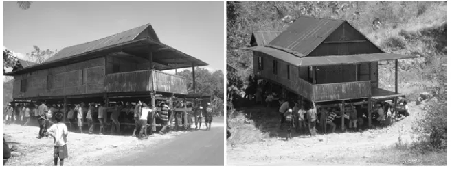 Fig. 4.The tradition 'moving house'  ofBugis community Fig.5.The tradition 'moving house' of  Bugis community 