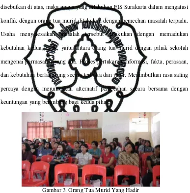 Gambar 3. Orang Tua Murid Yang Hadir 