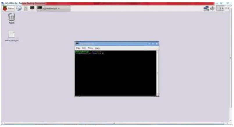 Gambar 3.4 Tampilan Halaman Raspberry pi+ 
