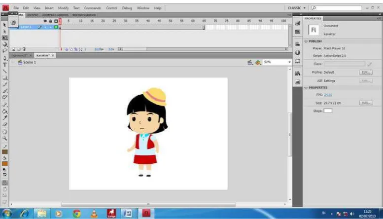 Gambar 4.2: Hasil tracing digital 