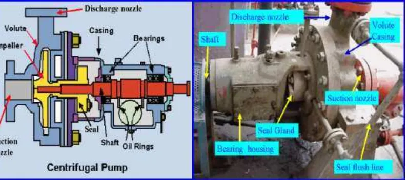 Gambar 2.13 Komponen utama pompa sentrifugal Sumber: Sahdev, 2008 