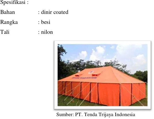 Gambar 4.5 Contoh Tenda peleton PT. Tenda trijaya Indonesia 