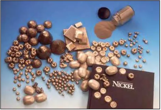 Figure 2.1: Nickel in various forms 