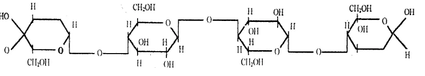 Gambar 5. Struktur Molekul Avicel PH 102 (Rowe, dkk, 2006)  