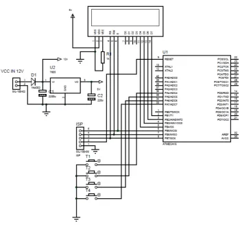 Gambar 3. Sistem Minimum ATmega 16 