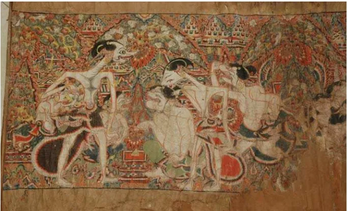 Gambar 2. Gulung 2, Jagong 1: Panji bersama kedua abdinya, Naladerma dan Tawangalun, saat menghadap pamannya, Ki Demang Kuning