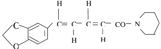 Gambar 1. Struktur Kimia Piperine (Sudarsono, 1996)