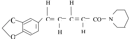 Gambar 1. Struktur Kimia Piperine (Sudarsono, 1996)