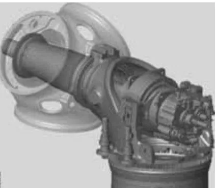 Figure 1-7: Part of the driveshaft connecting the rotor to the drivetrain, housed inside the nacelle