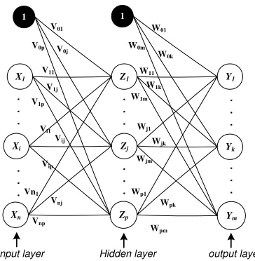Gambar 4  Struktur  Jaringan Syaraf Tiruan 