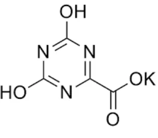 Gambar 2.4 Rumus bangun potassium oxonate 
