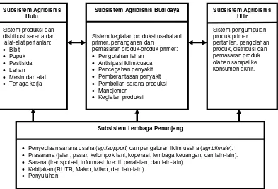 Gambar 2. Lingkup pembangunan sistem agribisnis 