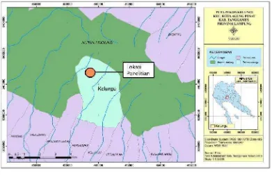 Gambar 2.Gambar 2...Peta lokasi penelitian Pekon Kelungu, Kecamatan Kotaagung