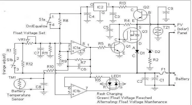 Figure 2.4: Charger Controller Circuit [12] 