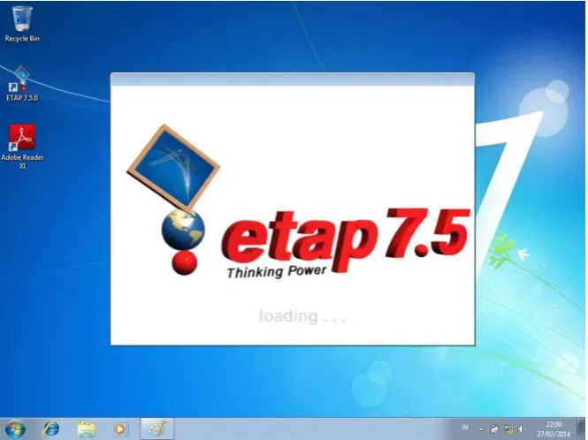 Gambar 4.6 Tampilan Pertama ETAP 7.5.0 