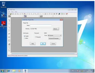 Gambar 4.8 Tampilan Create New Project File 