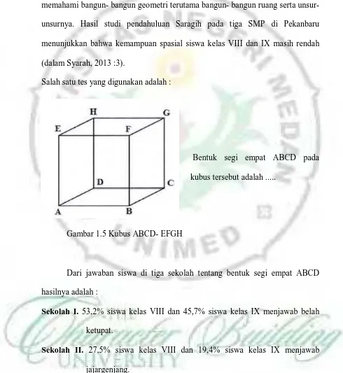 Gambar 1.5 Kubus ABCD- EFGH 