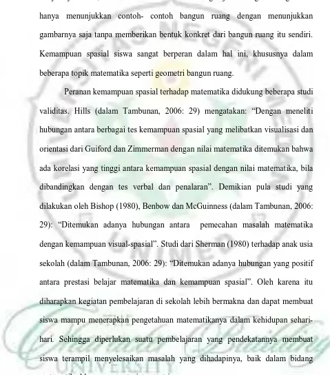 gambarnya saja tanpa memberikan bentuk konkret dari bangun ruang itu sendiri. 