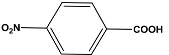Gambar  1. Struktur asam 4-nitrobenzoat (Wikipedia, 2012). 