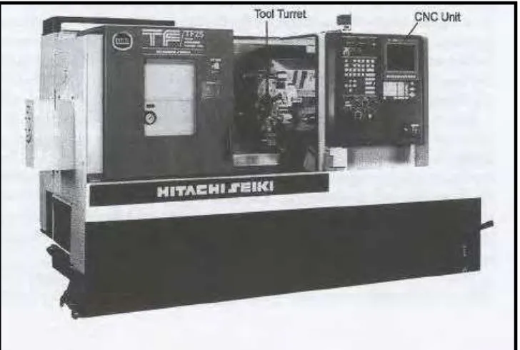 Figure 1.2: CNC turning machine (Bulent, 2002) 