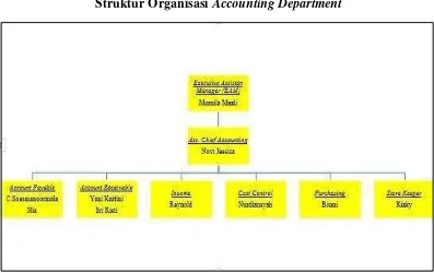 Struktur Organisasi Gambar 2.3 Accounting Department 
