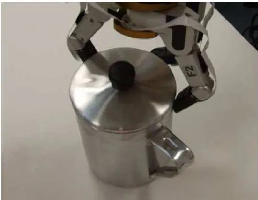 Figure 2.5 shows the effect of grasping proximity sensor gripper on shiny object.