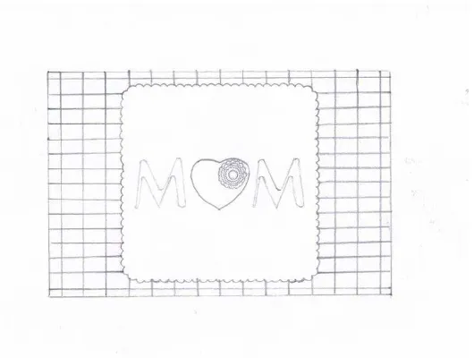 Gambar III.4 Sketsa Manual Postcard Mother’s Day