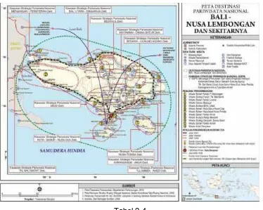 Gambar 2.4Peta Destinasi Pariwisata Bali