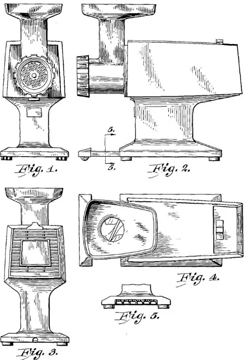 Figure 2.3: Meat Mincer (Downer P. Dykes, Lawrence, and Kans, 1971)  