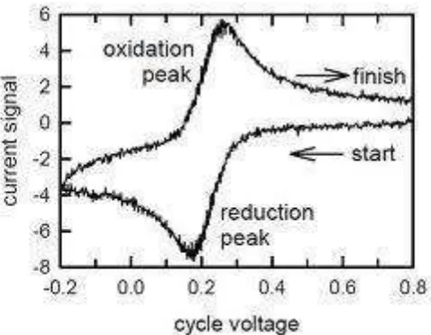 Gambar 2.13 Sinyal eksitasi untuk voltametri siklik (Scholz,2010) 