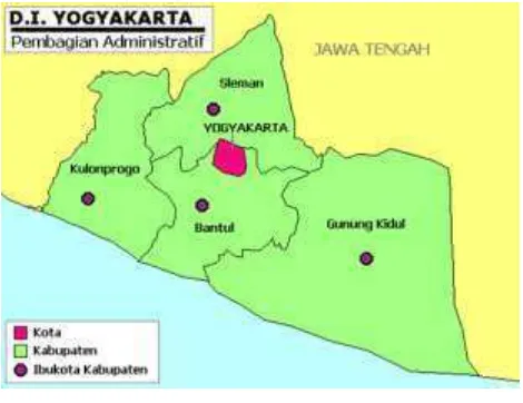 Figure 4.1 Administrative Map of Central Java 