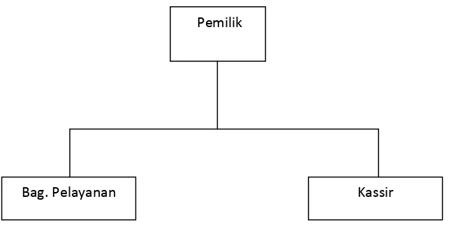 Gambar 3.1 Struktur Organisasi Butik Andonesi Natuna  
