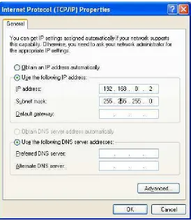 Gambar 3.9. konfigurasi jaringan windows XP 
