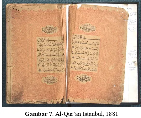 Gambar 7. Al-Qur’an Istanbul, 1881 