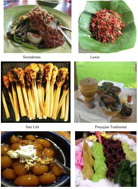 Gambar 1.8 Aneka Jenis Makanan dan Jajan Tradisional Bali 
