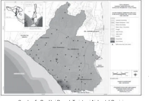 Gambar 4.  Prediksi Muka Air Tanah di wilayah Pesisir Kec. Kuta UtaraTahun 2022