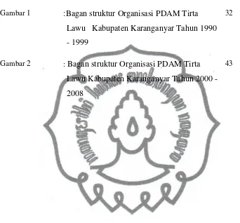 Gambar 1 :Bagan struktur Organisasi PDAM Tirta 