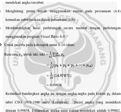 tabel CSO 1978-1980 male (Lampiran) . Dicari angka yang mendekati 