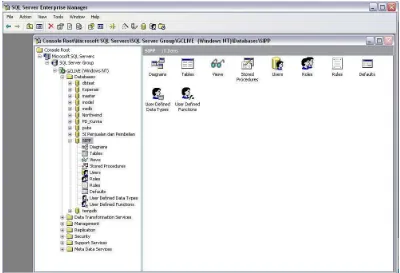 Gambar 2.7  SQL Server Enterprise Manager 
