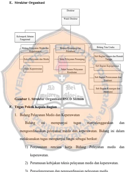 Gambar 1. Struktur Organisasi RSUD Sleman 