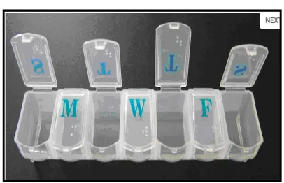 Figure 2.4: Pill Organizer 7-Day Compartment 