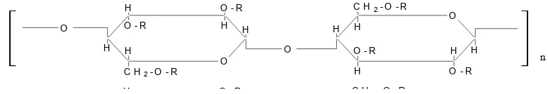 Gambar 5. Struktur kimia Metolose ( Anonim, 2007)  