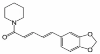 Gambar 1. Struktur Kimia Piperin (Anonimb, 2007) 