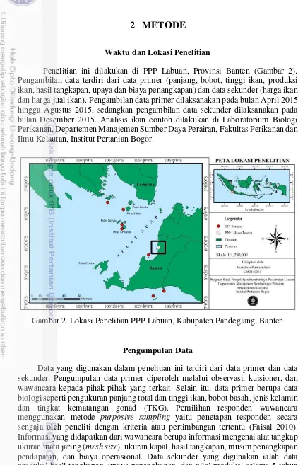 Gambar 2  Lokasi Penelitian PPP Labuan, Kabupaten Pandeglang, Banten 