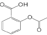 Gambar 1. Struktur Kimia Asetosal (Wilmana, 1995). 