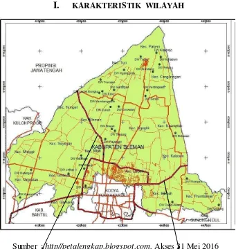 Gambar 1. A. Peta Jl Magelang, B. Peta Jl Solo 