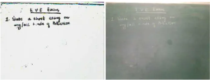 Fig. 12 A snapshot of a black board and its F frame