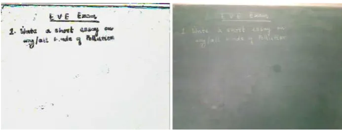 Fig. 12 A snapshot of a black board and its F frame